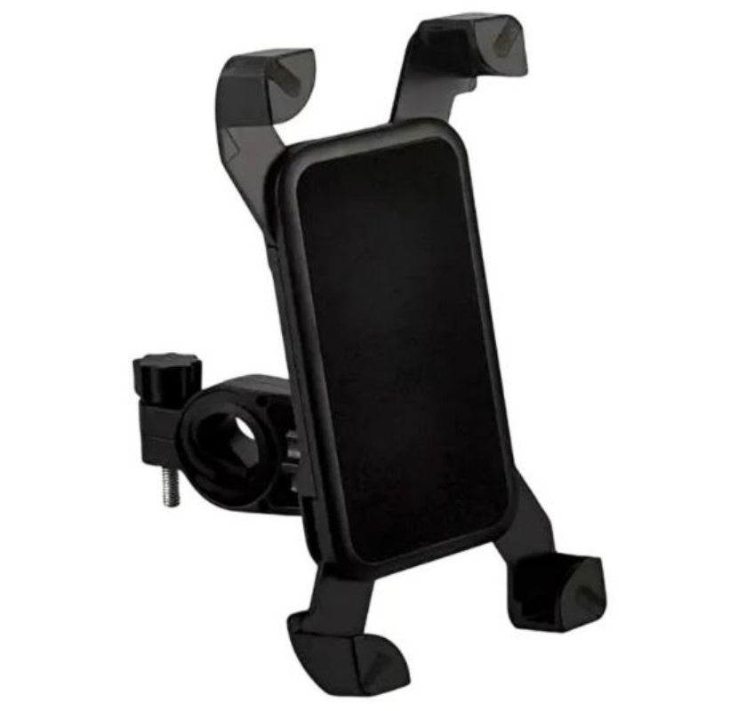 SOPORTE PORTA CELULAR UNIVERSAL MOTO BICI AJUSTABLE 360° - 1