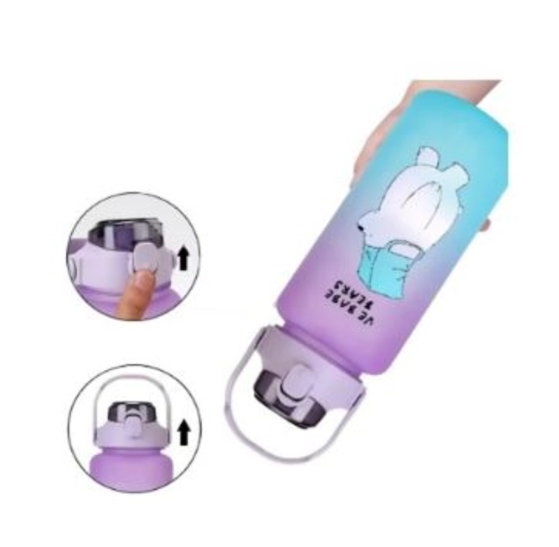 PACK 2 BOTELLAS AGUA MOTIVACIONAL WE ARE BEARS - TURQUESA - 2