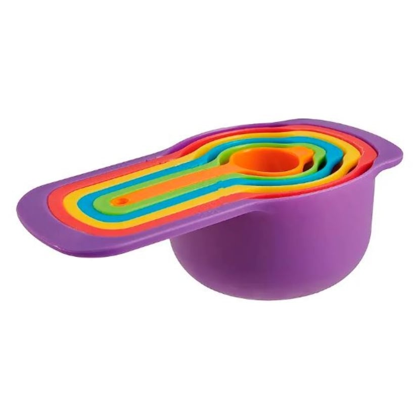 SET DE TAZAS MEDIDORAS CERNIDOR COLADOR BOWL COCINA - 3