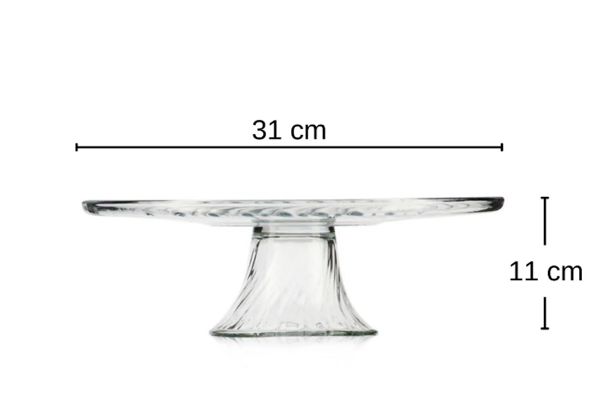 PLATO POSTRE CON PIE 31CM - 3