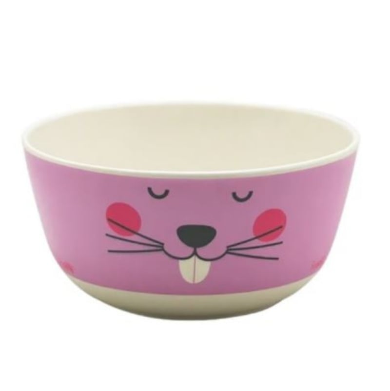 BOWL BAMBOO KIDO 13CMS DISEÑO - ROSADO - 1