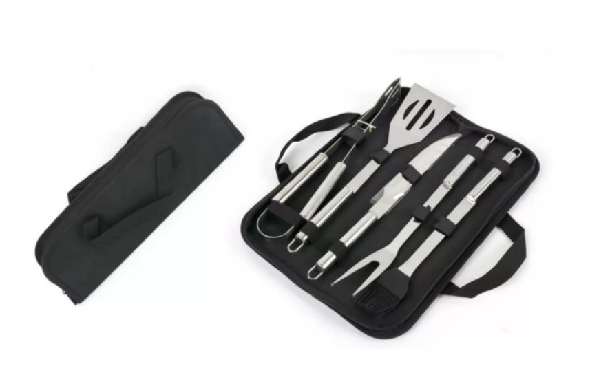 SET DE PARRILLA UTENSILIOS CON ESTUCHE + DELANTAL - 3