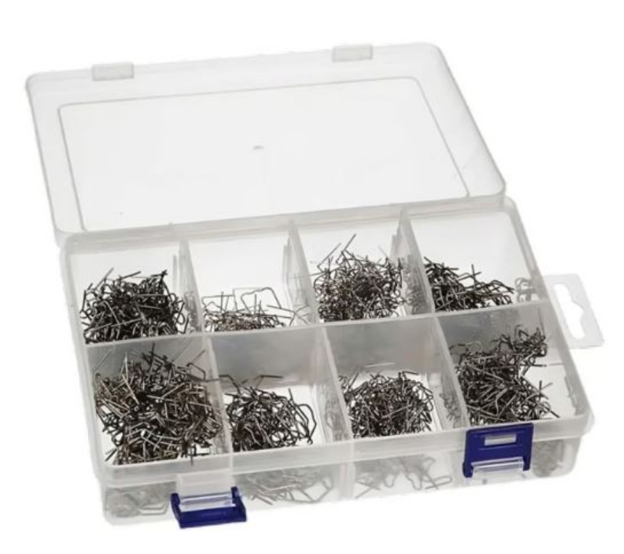 KIT DE GRAPAS PARA SOLDADORA REPARACION DE PLASTICOS 800 PCS - 1