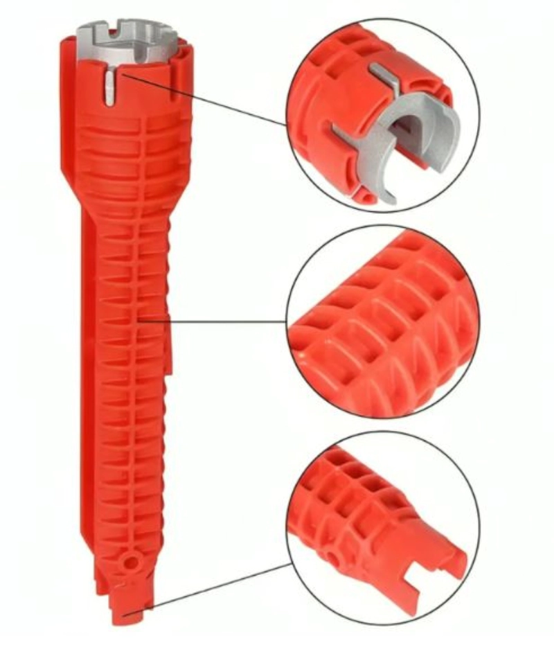 LLAVE OEM AJUSTABLE GASFITERIA MULTI USO FLEXIBLE DESAGUE COCINA - 1