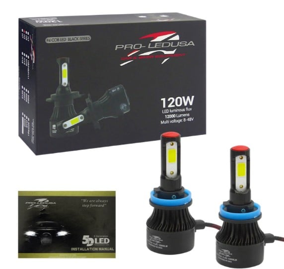 AMPOLLETA KIT LED H-11 MOD.P4 PRO-LEDUSA 120W BLACK SERIES 12.000LM - 2