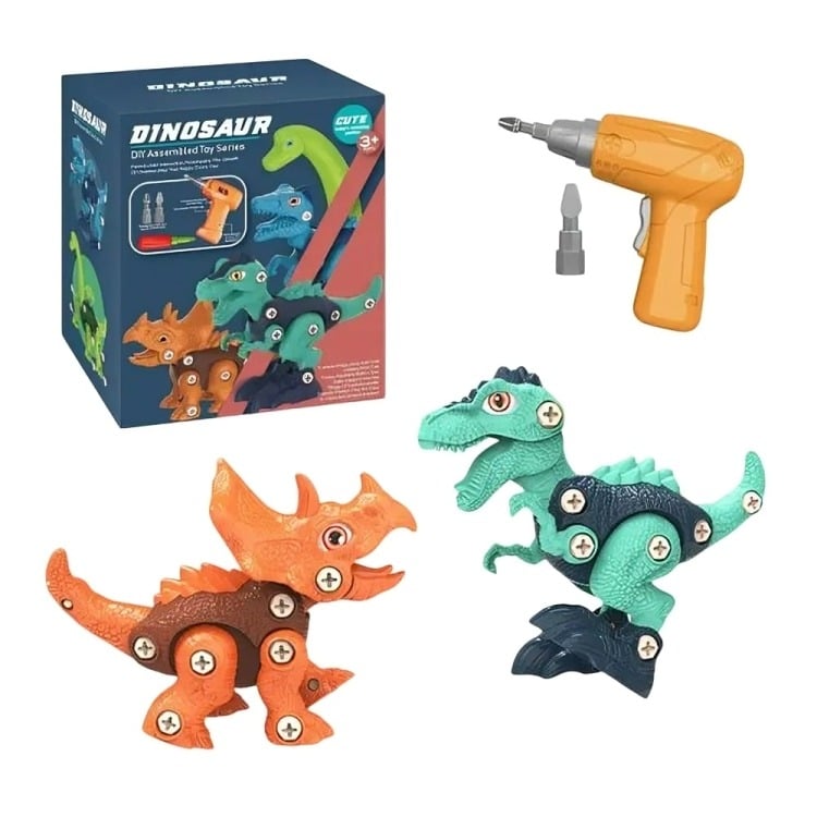 JUGUETE DIDÁCTICO 2 DINOSAURIOS ARMABLES - 2