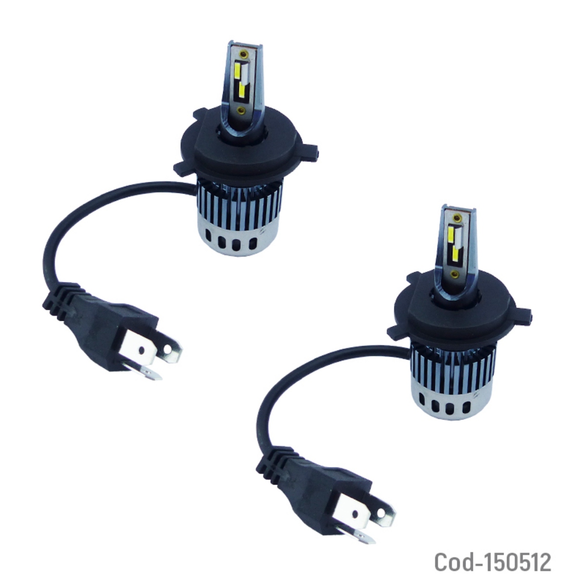 AMPOLLETA H-4 MOD.F10 LUZ BLANCA 12-24 VOLT. SET X 2 PCS - 1