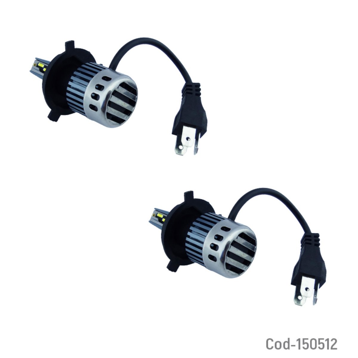 AMPOLLETA H-4 MOD.F10 LUZ BLANCA 12-24 VOLT. SET X 2 PCS - 2