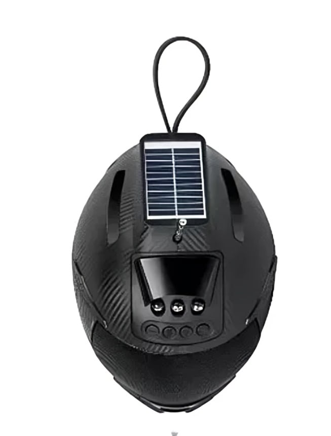 PARLANTE SOLAR TIPO CASCO MUSYL M-60 USB-TF CON LED - 6
