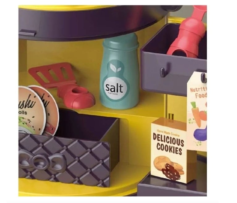 MINI MALETA BAG TOCADOR KITCHEN COCINA 25 PIEZAS JUGUETE NIÑAS - 2