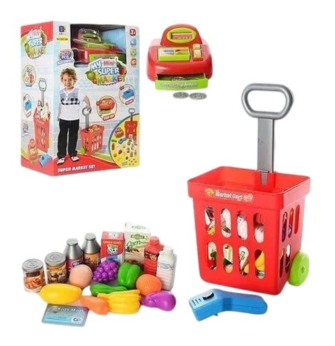 CARRITO DE COMPRAS PARA NIÑOS PEQUEÑOS MINI MARKET - 3