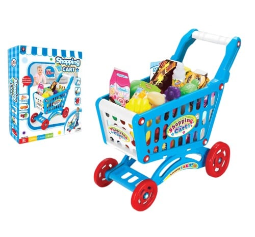 CARRITO DE COMPRAS 56 PCS - AZUL - 1