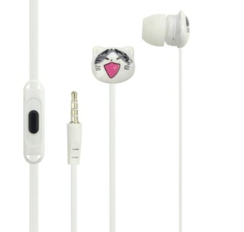 AUDIFONOS PARA NIÑO CON CABLE, DISEÑO GATOS, TUK T-88. EN CAJA. - 1