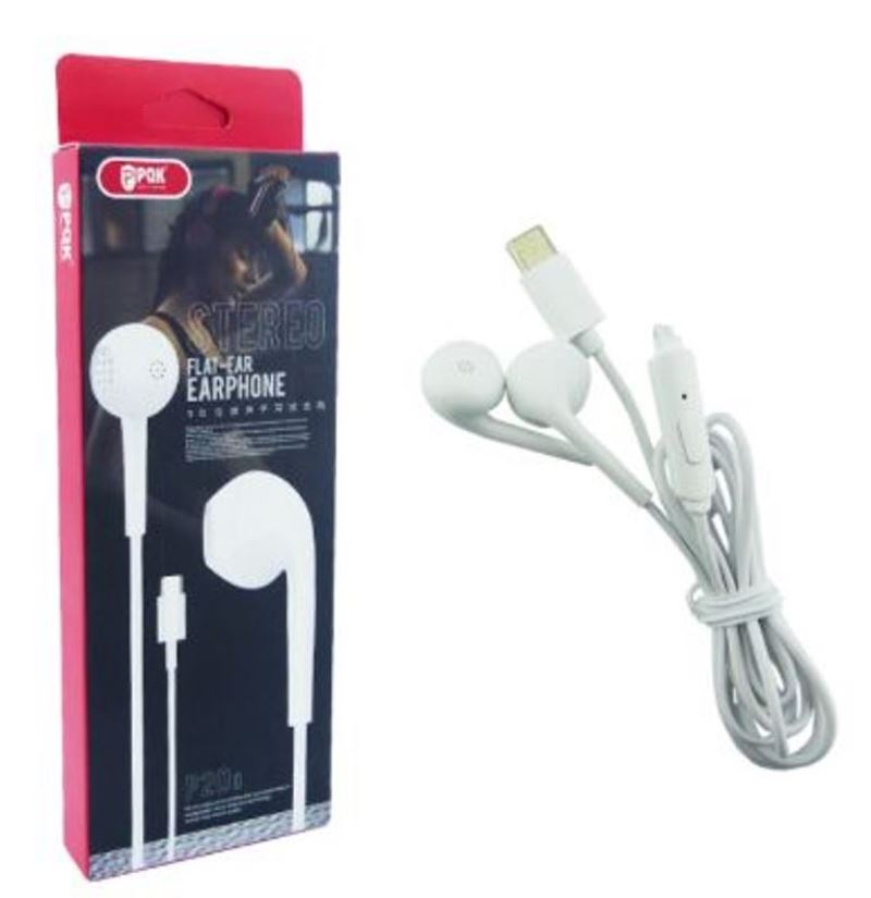AUDIFONO IN EAR CON MICROFONO TYPE-C MODELO P20C MARCA PPQK - 3