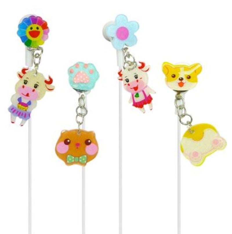 AUDIFONOS PARA NIÑAS CON CABLE, ARETES, TUK K-999, 9 DISEÑOS - 1