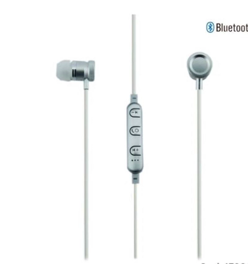 AUDIFONO SPORT BLUETOOTH BILLBOARD IN EAR MODELO BB487 SILVER. - 2