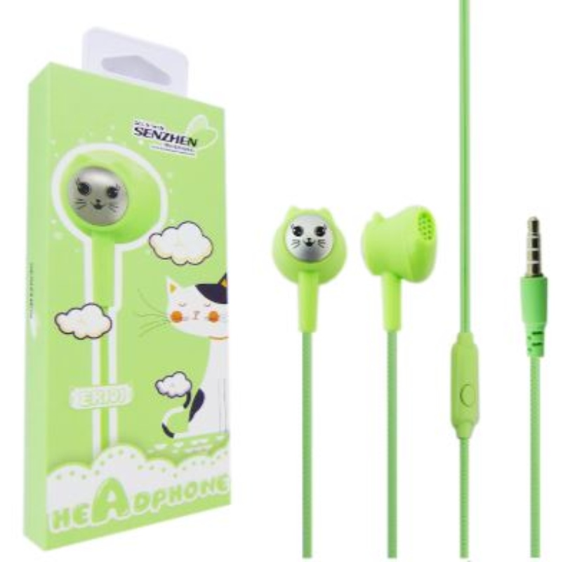 AUDIFONOS PARA NIÑOS CON CABLE, DISEÑO GATOS, MODELO ER-101 - 3