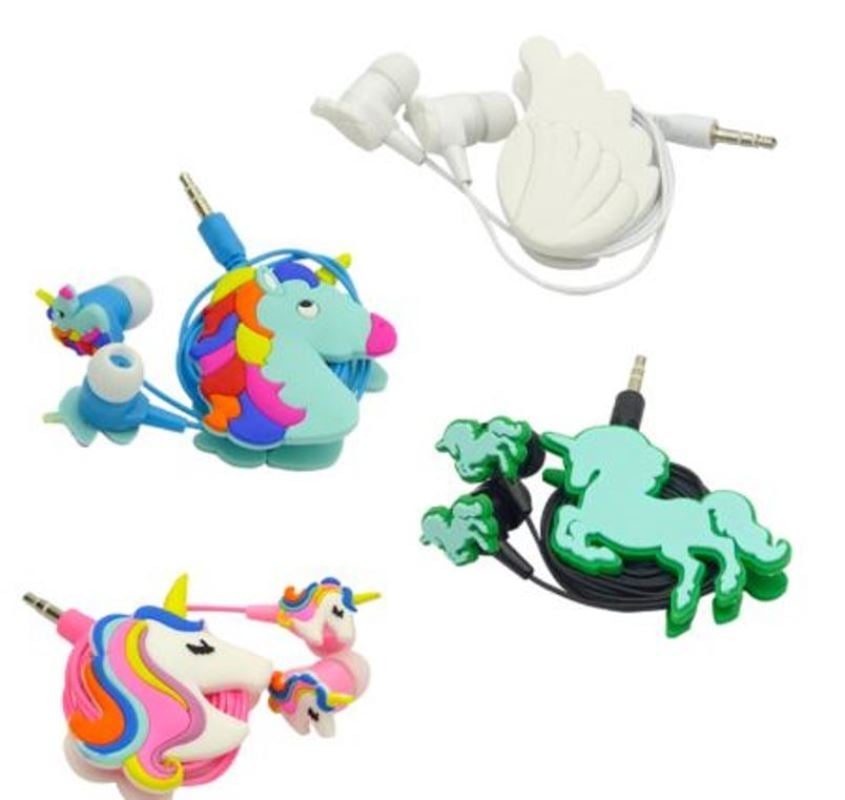 AUDIFONOS PARA NIÑOS CON CABLE, TUK K-088, 4 DISEÑOS. CON ENROLLADOR. - 4