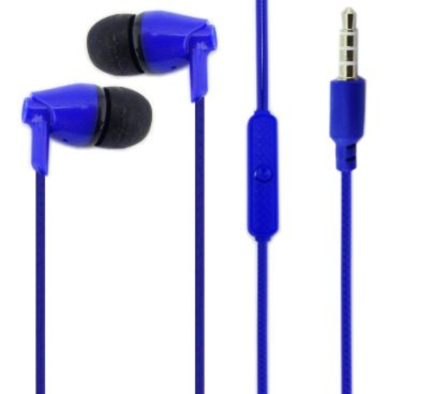 AUDIFONO IN EAR CON MICROFONO, KWY-20, COLORES, EN CAJA. - 1