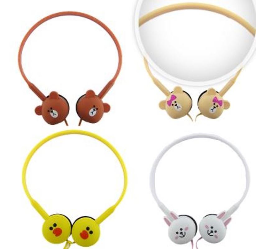 AUDIFONOS PARA NIÑOS CON CABLE Y MICROFONO, MODELO KN-200. - 2