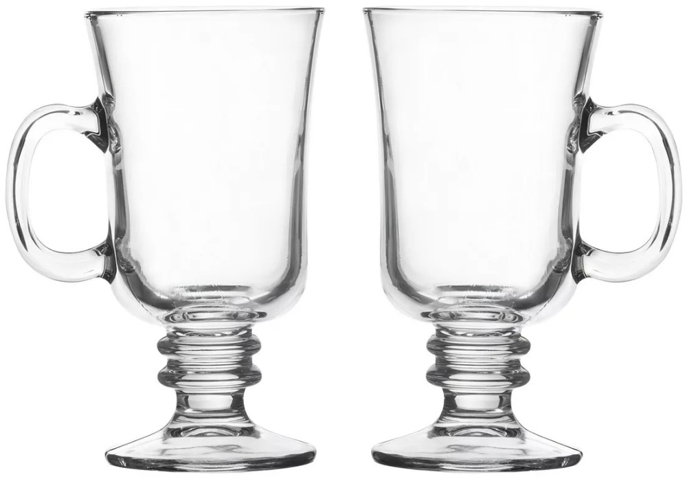 SET X 2TAZA MUG VIDRIO CAFÉ IRISH COFFEE IRISH CAFÉ 251ML - 2
