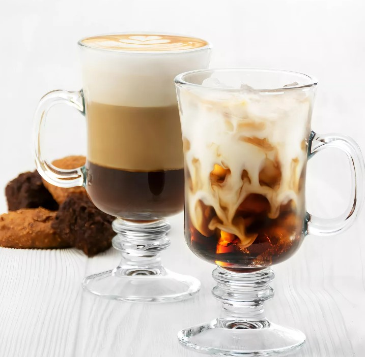 SET X 2TAZA MUG VIDRIO CAFÉ IRISH COFFEE IRISH CAFÉ 251ML - 3