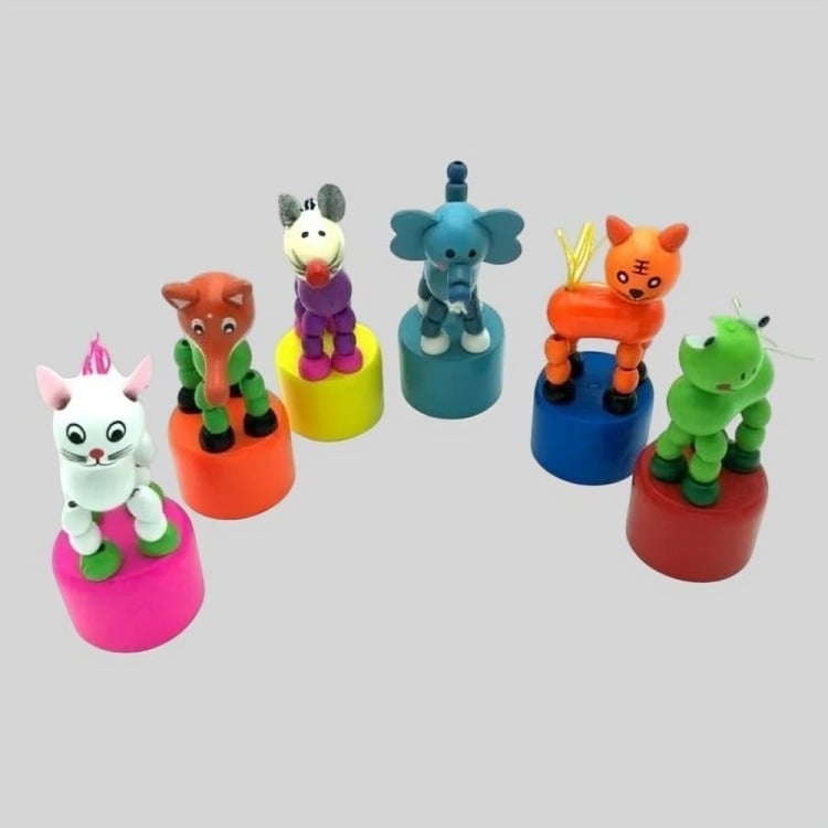 SET 2 DESVANECEDOR ANIMAL JUGUETE MULTICOLOR MADERA - 1