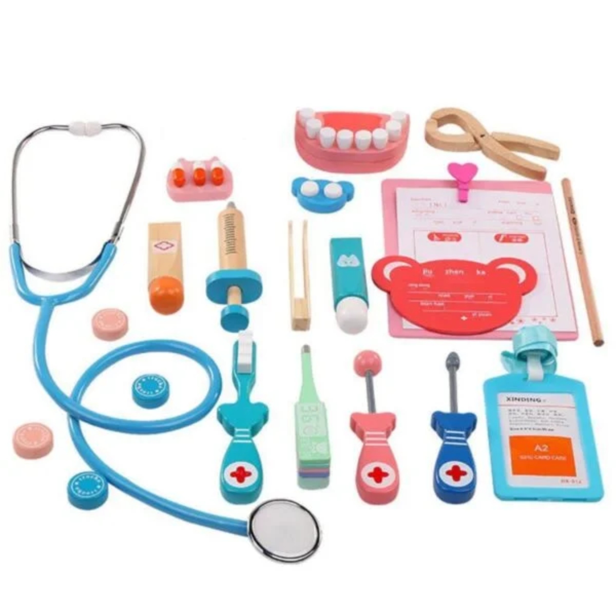 SET DOCTOR JUGUETE MULTICOLOR MADERA - 1