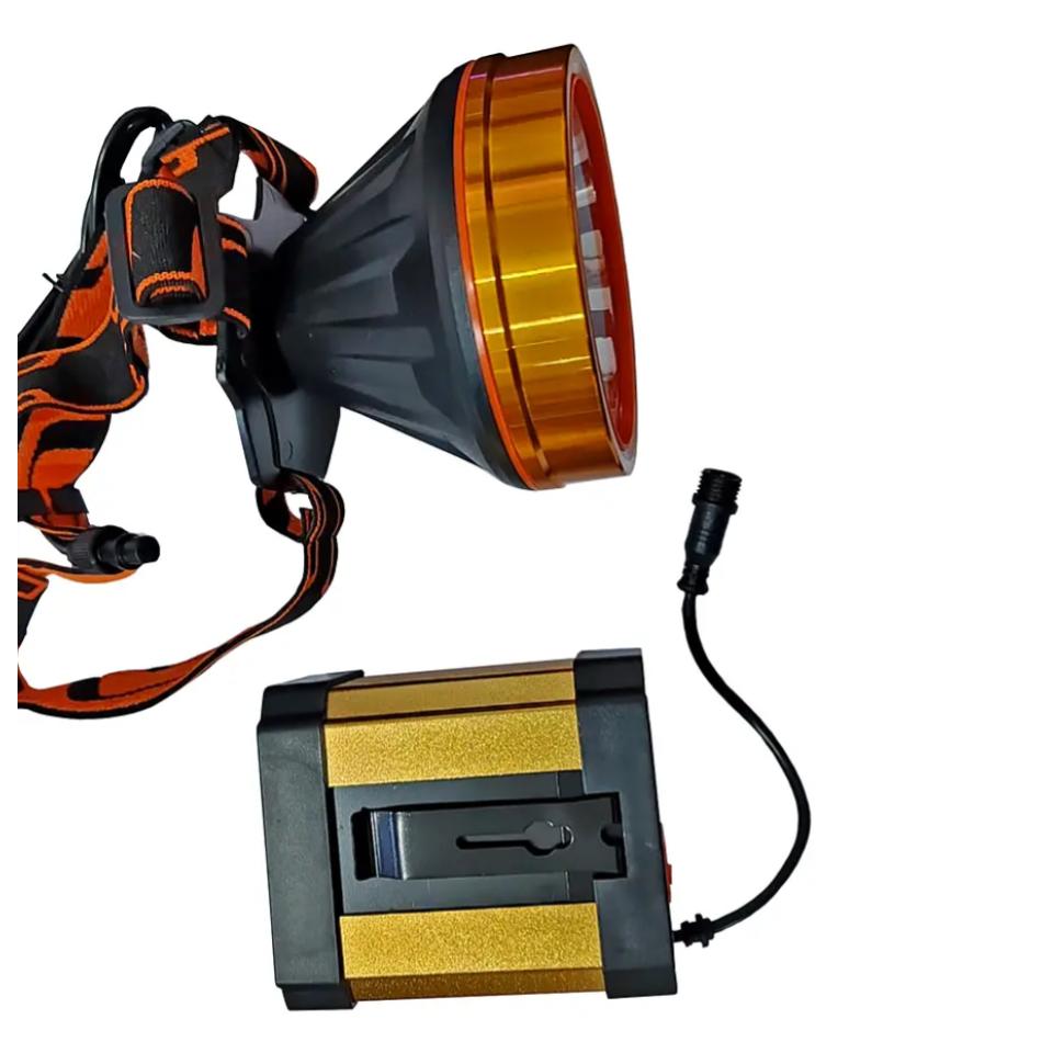 FOCO CAZA LED LAMPARA MINERA RECARGABLE PORTATIL - 2