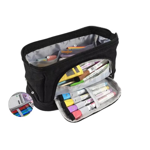 ESTUCHE PARA LÁPICES GRAN CAPACIDAD ORGANIZADOR - 1