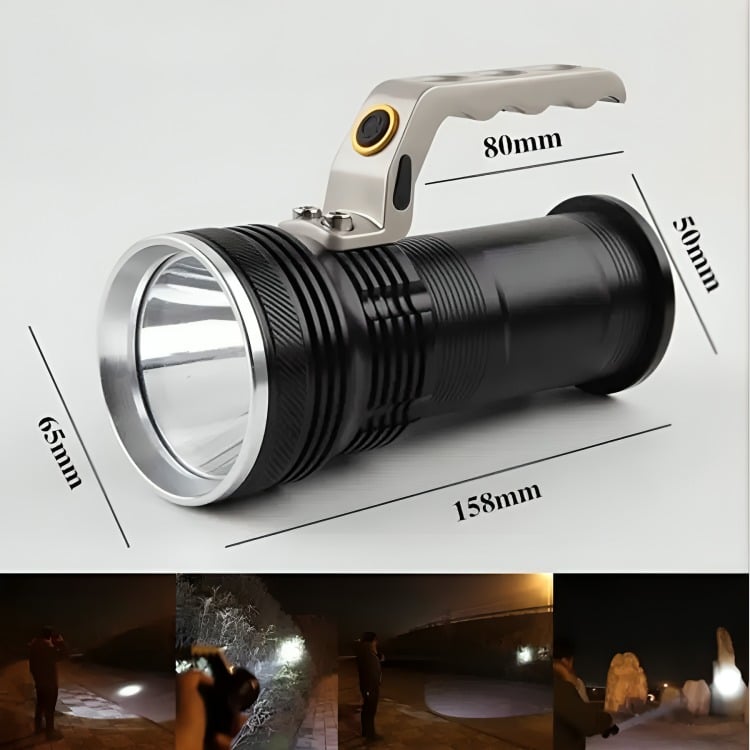 LINTERNA LED TÁCTICA RECARGABLE LARGA DISTANCIA - 1