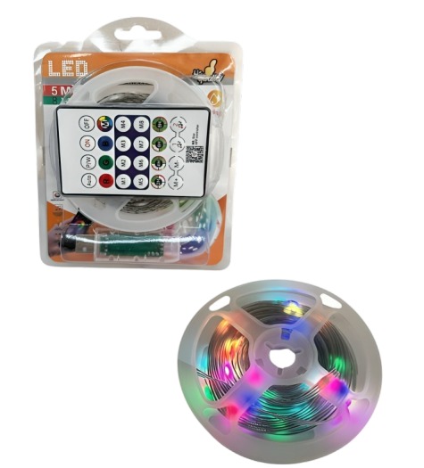ROLLO LED RGB 5M USB CON CONTROL REMOTO EFECTOS - 2