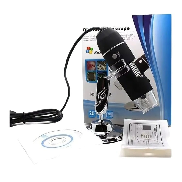MICROSCOPIO DIGITAL USB 500X / 8 LED - 1