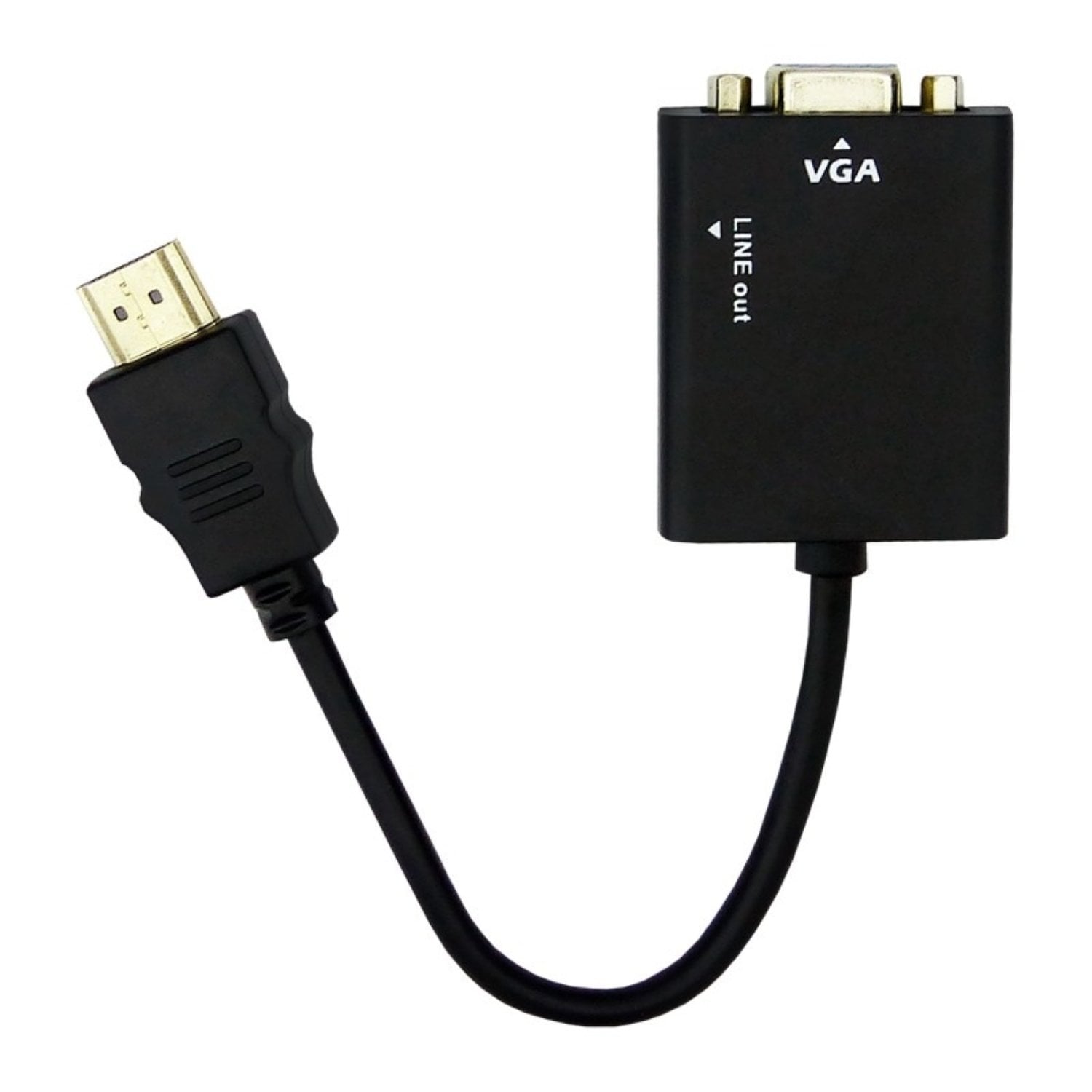 OEM CONVERTIDOR DE HDMI A VGA CON AUDIO INCLUYE EL CABLE 1X1 EN CAJA PVC