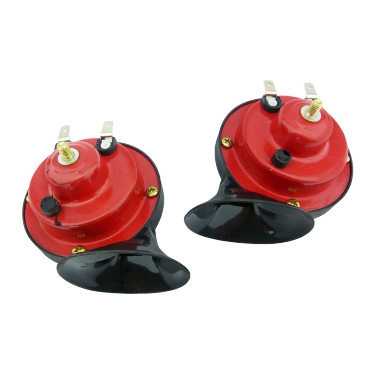 BOCINA PARA AUTO ROJA CARACOL GMP SIN RELAY EL PAR EN CAJA - 3