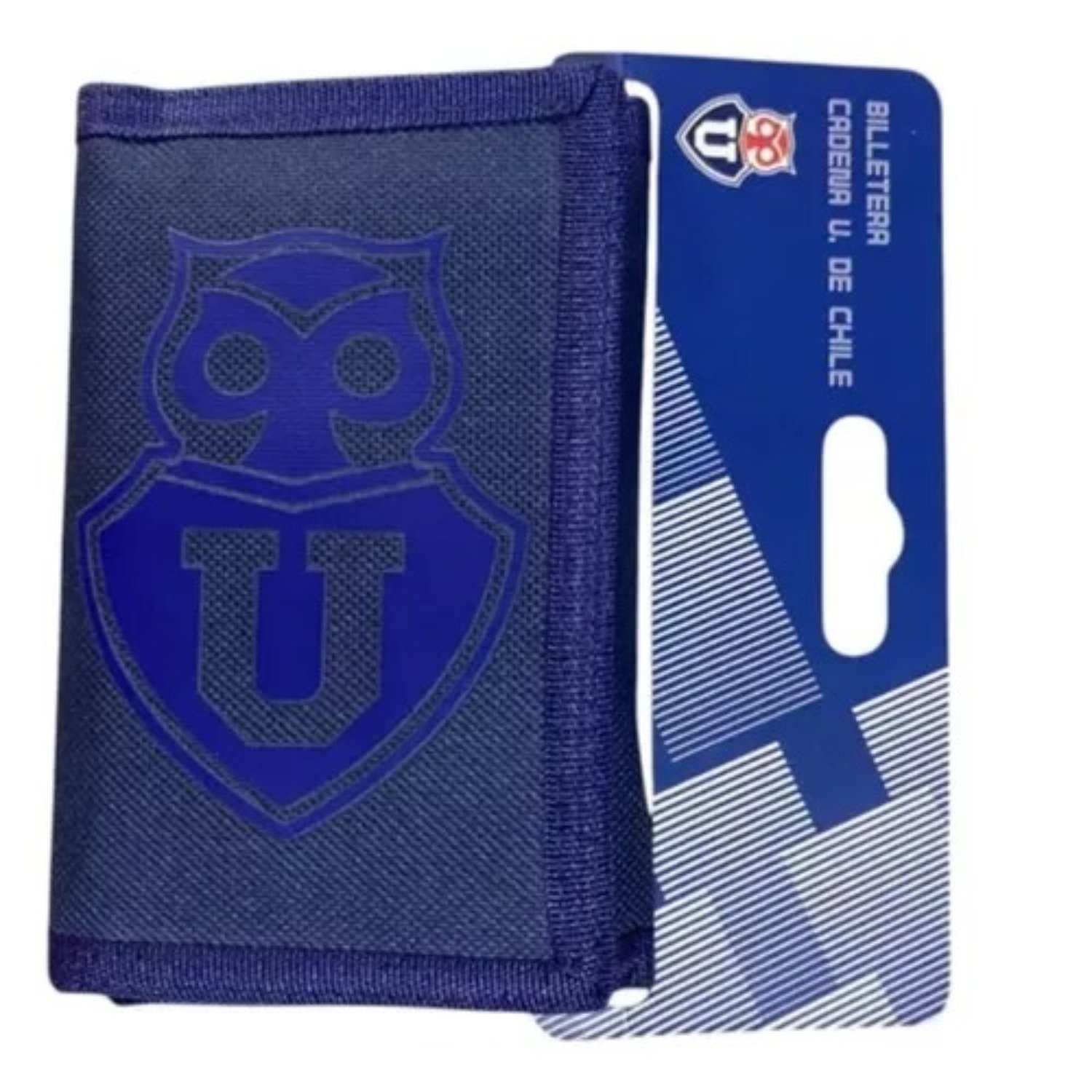 BILLETERA U CHILE FANATICO PORTA DOCUMENTO CON CADENA COLOR AZUL - 2