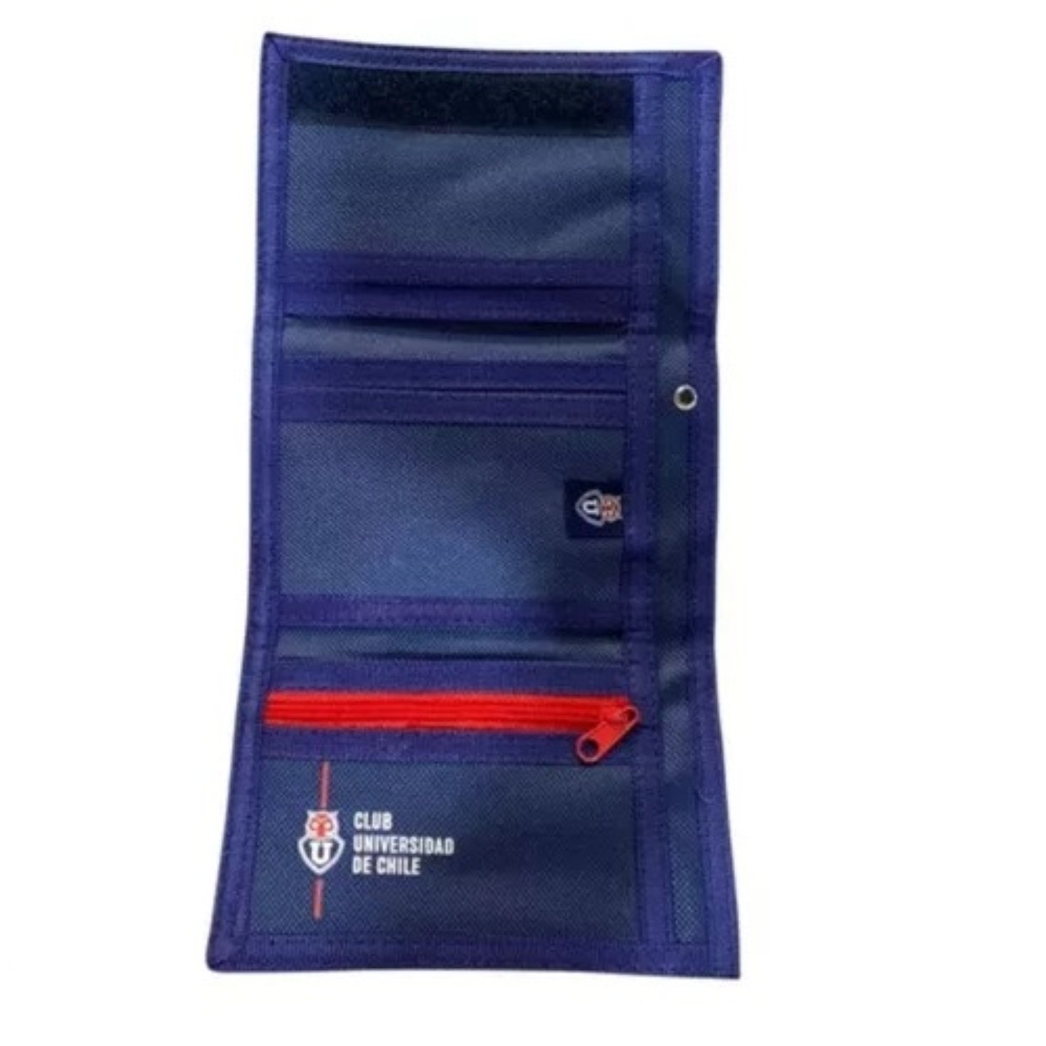 BILLETERA U CHILE FANATICO PORTA DOCUMENTO CON CADENA COLOR AZUL - 3