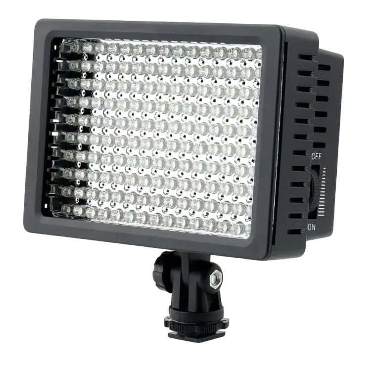 FOCO LED 160 LUCES FLASH CÁMARA VIDEOGRABADORA + 2 FILTROS - 2