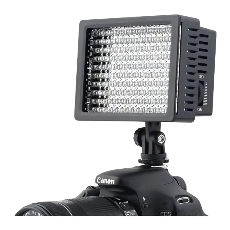 FOCO LED 160 LUCES FLASH CÁMARA VIDEOGRABADORA + 2 FILTROS - 4
