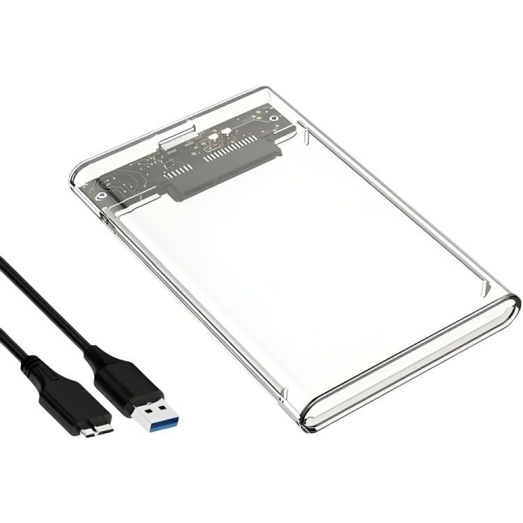 COFRE CASE TRANSPARENTE DISCO DURO SATA2.5 USB3.0 - 3