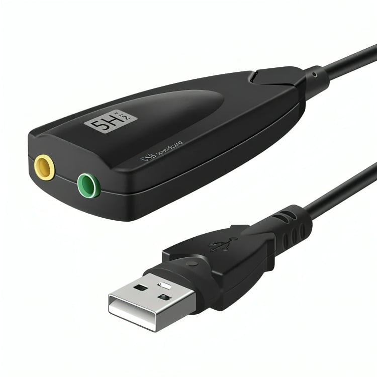 TARJETA DE SONIDO USB 3D VIRTUAL 5HV2 7.1 - 1