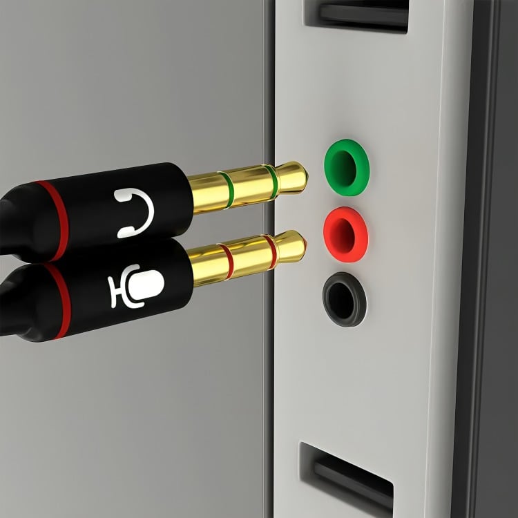 CABLE ADAPTADOR 3.5MM PARA AUDIFONOS CON MICRÓFONO - 2