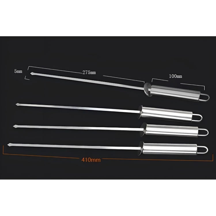 SET PARRILLERO ASADO BARBACOA 18 PCS EN MALETA KIT PARRILLA - 1