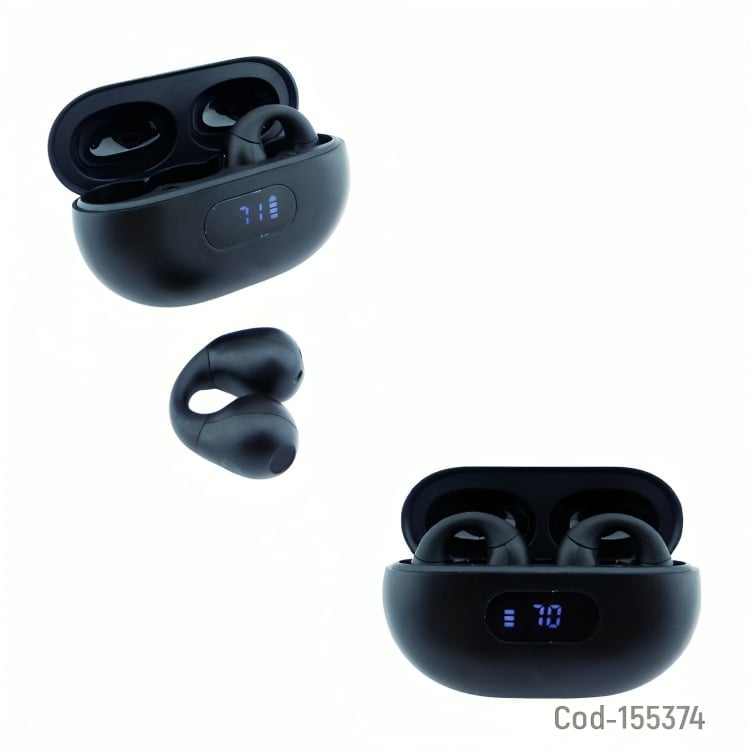 AUDIFONO TRUE WIRELESS BLUETOOTH MOD.Q80 CLIP ON CON PANTALLA LCD - 3