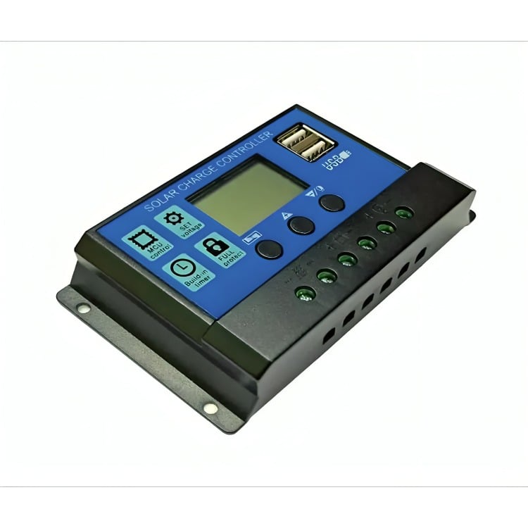 REGULADOR DE CARGA SOLAR DIGITAL 12V 24V 10A - 2