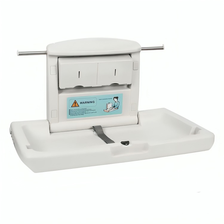 MUDADOR CAMBIADOR PLEGABLE PARA BEBE HORIZONTAL BAÑO PÚBLICO - 1