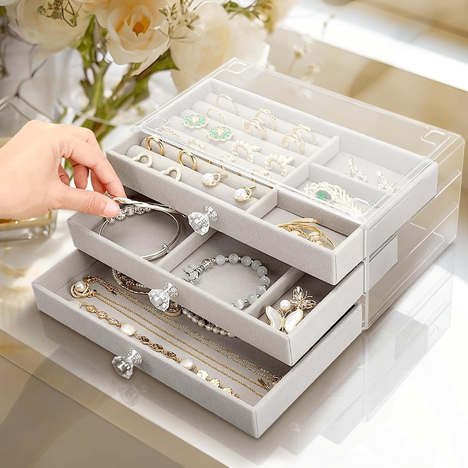 CAJA DE ALMACENAMIENTO DE JOYAS - 1