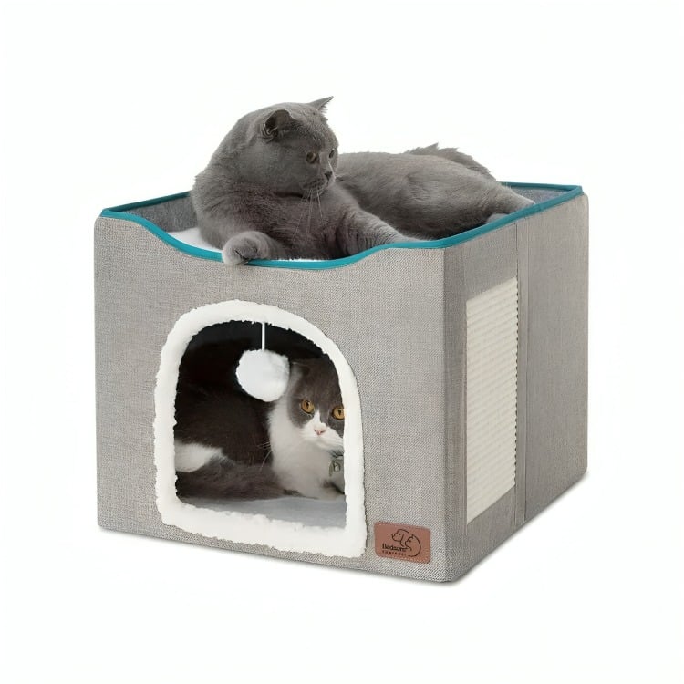 CAMA CASA IGLU PARA MASCOTAS GATO Y PERRO PEQUEÑO - 3