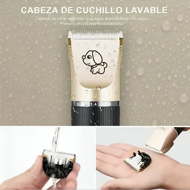 MAQUINA CORTA PELO PERROS CORTADORA USB ACCESORIOS - 2