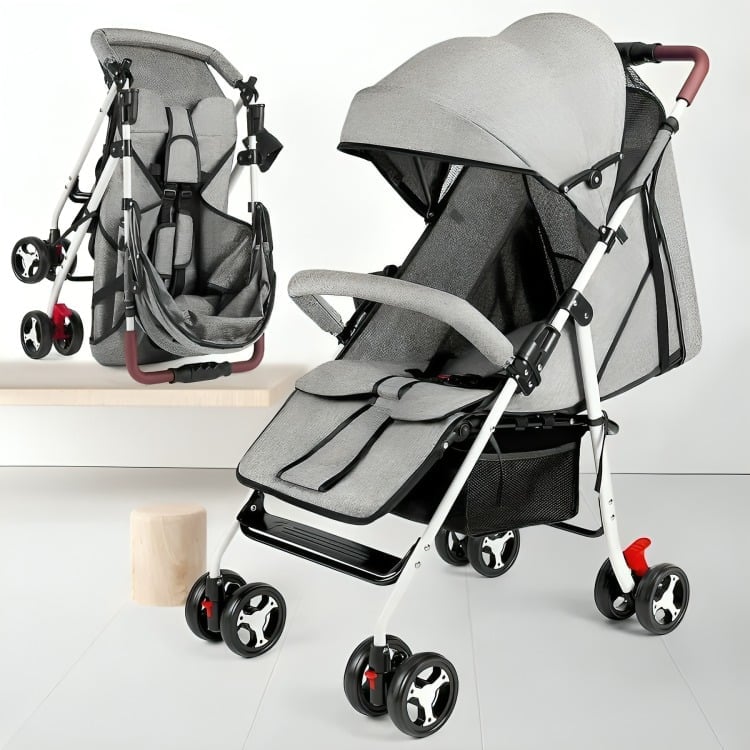 COCHE PARAGUAS DE PASEO PARA BEBÉ PLEGABLE Y RESISTENTE - 1